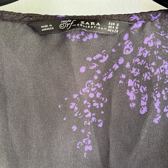 #16 Zara Trafaluc Collection Zipper Splatter Dress/Tunic - Picture 2 of 9